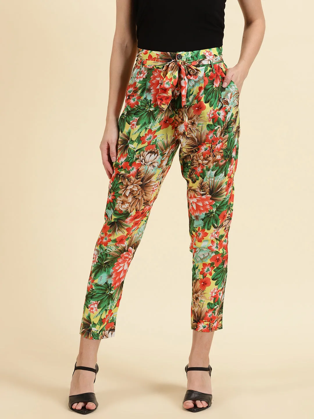 Women's Multi Printed Trouser