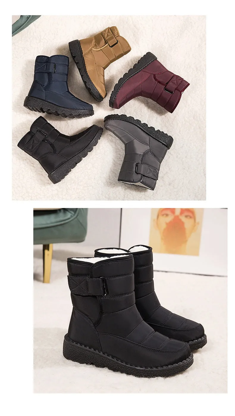 Women's Snow Boots Winter Boots Warm Lined Lace-up Boots Outdoor Non-slip Ankle Boots