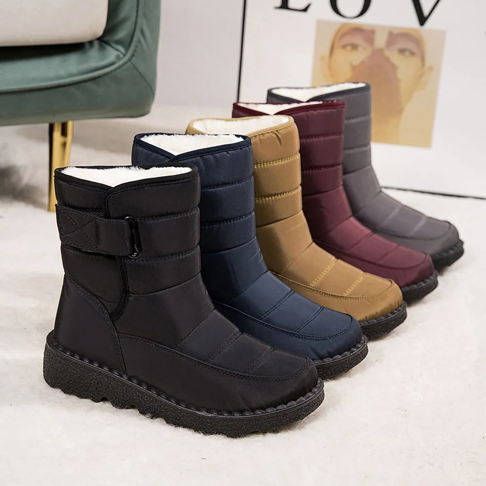 Women's Snow Boots Winter Boots Warm Lined Lace-up Boots Outdoor Non-slip Ankle Boots